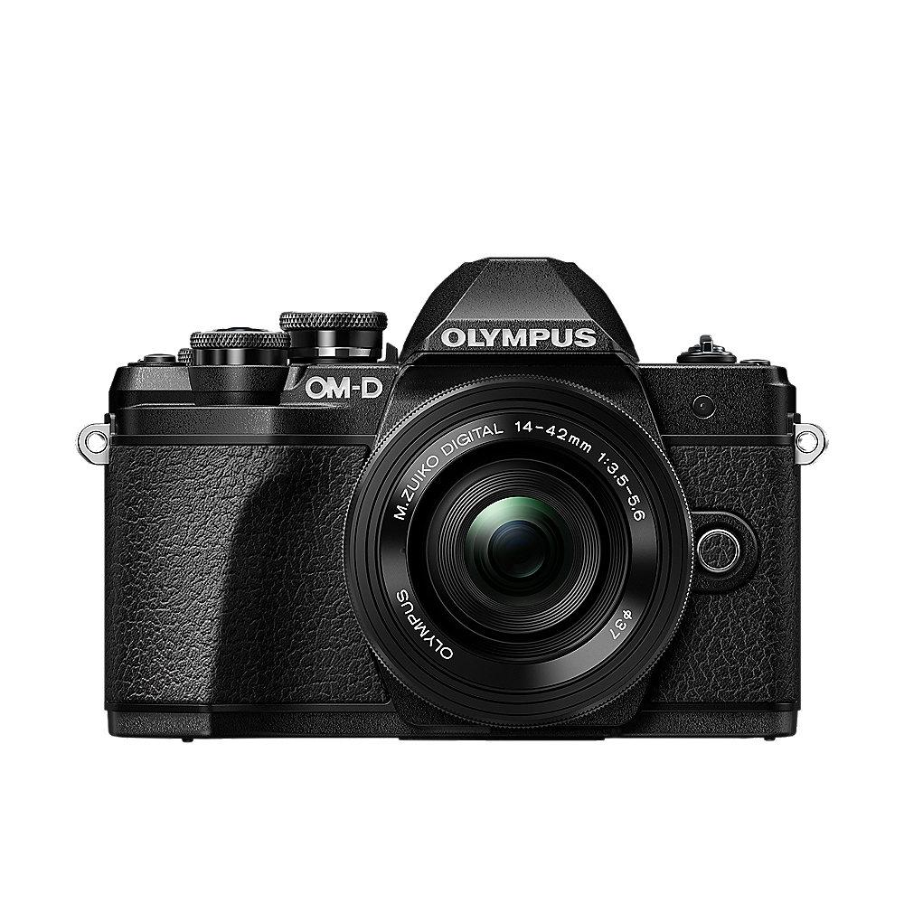 Olympus OM-D E-M10 Mark III Kit 14-42mm EZ Pancake Systemkamera schwarz, Olympus, OM-D, E-M10, Mark, III, Kit, 14-42mm, EZ, Pancake, Systemkamera, schwarz