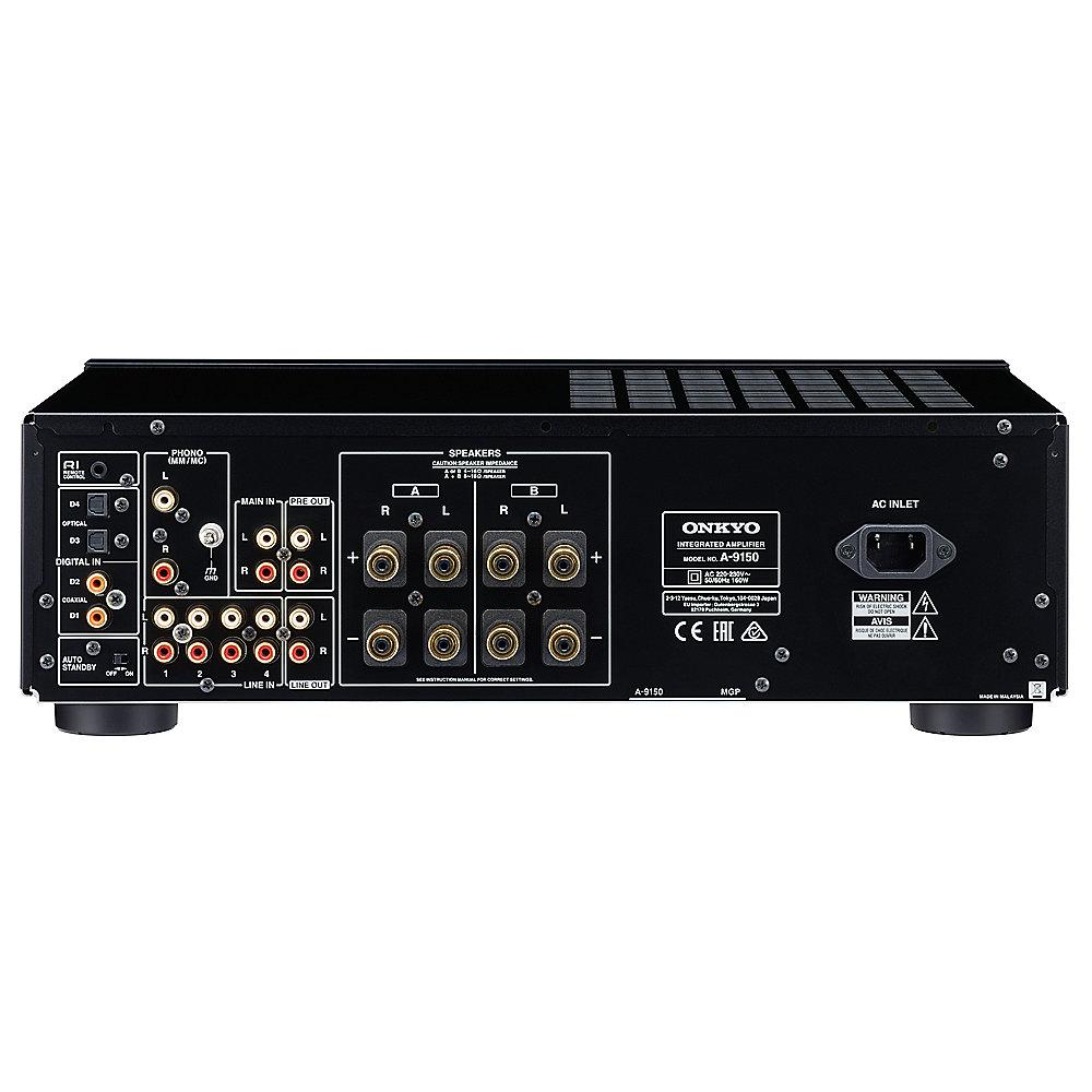 Onkyo A-9150 Stereo-Vollverstärker 2x60W Phono-Eingang, 32-Bit DAC, schwarz