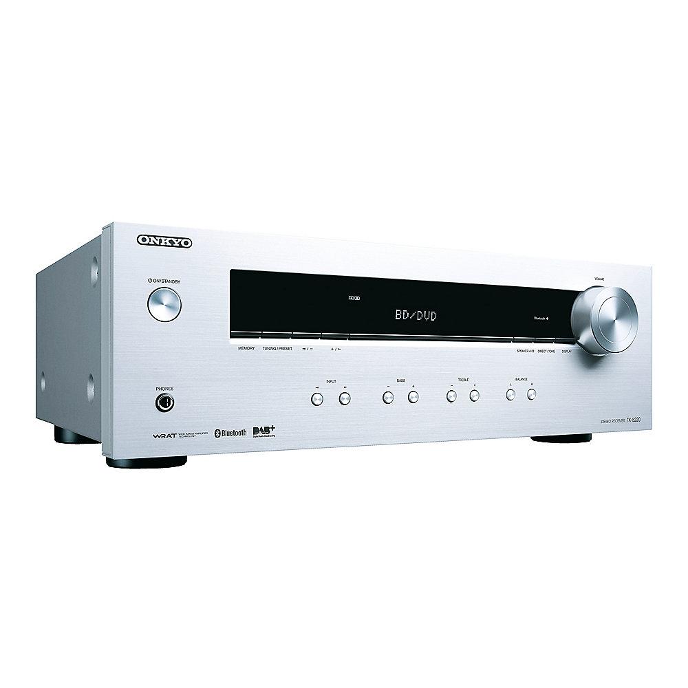 Onkyo TX-8220 S silber Stereoreceiver 2x100W DAB  BT, Onkyo, TX-8220, S, silber, Stereoreceiver, 2x100W, DAB, BT