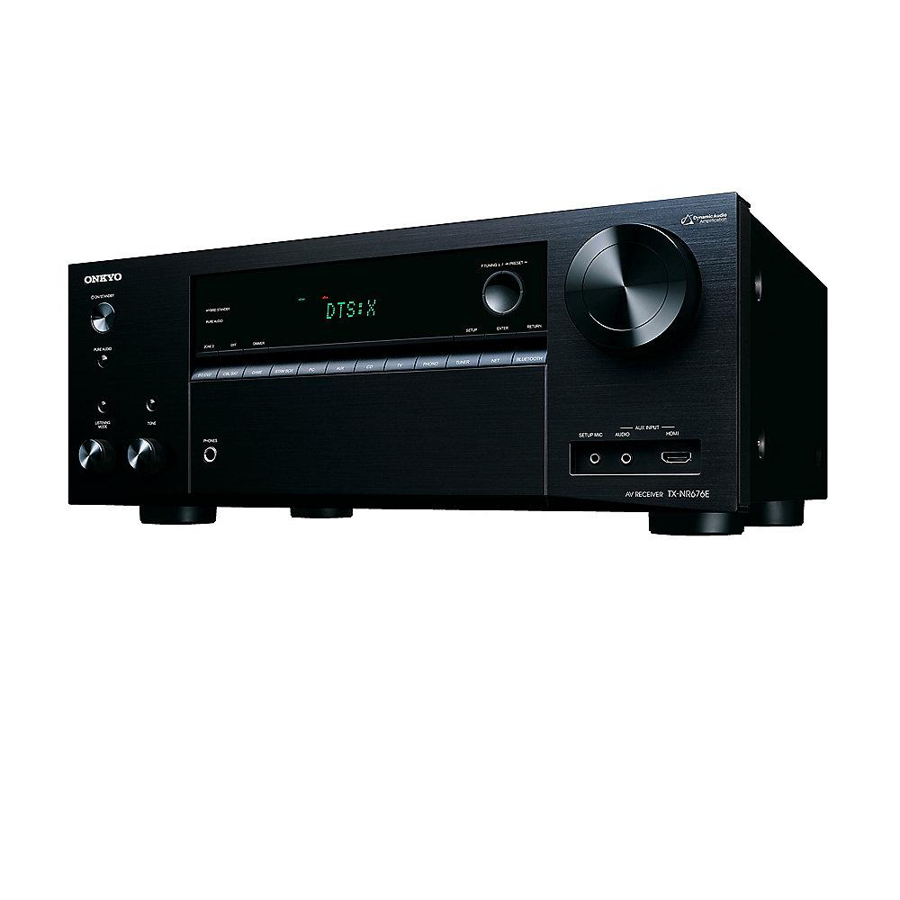 Onkyo TX-NR676E 7.2 AV Netzwerk Receiver Bluetooth/Wi-Fi/Multiroom Schwarz