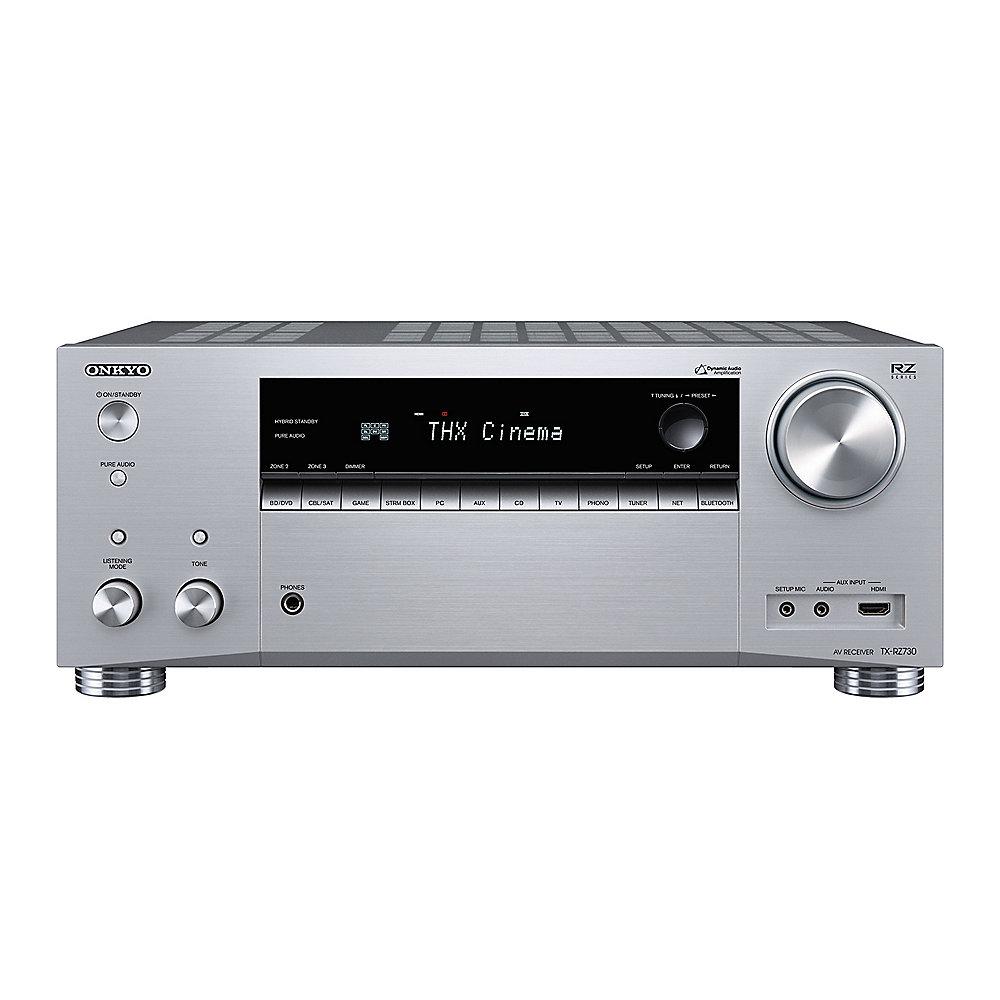 Onkyo TX-RZ730 7.2 AV Netzwerk Receiver Bluetooth/Wi-Fi/Multiroom Silber