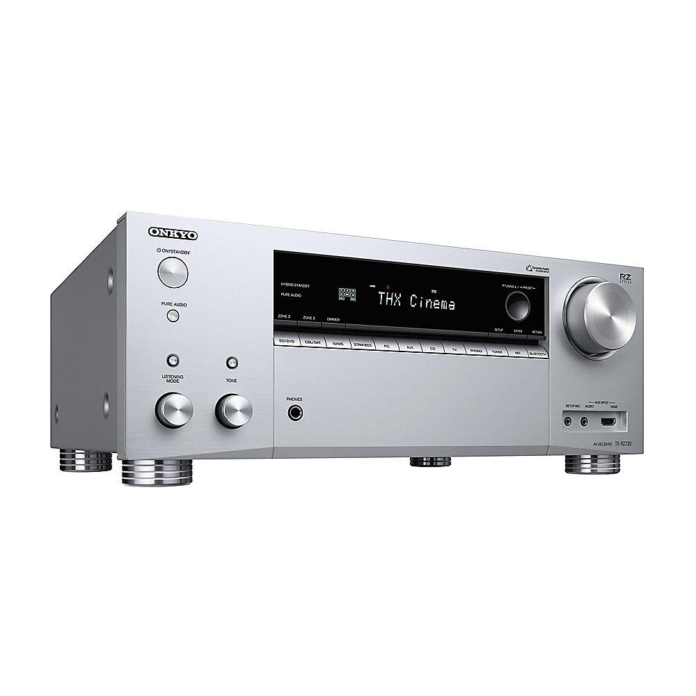 Onkyo TX-RZ730 7.2 AV Netzwerk Receiver Bluetooth/Wi-Fi/Multiroom Silber