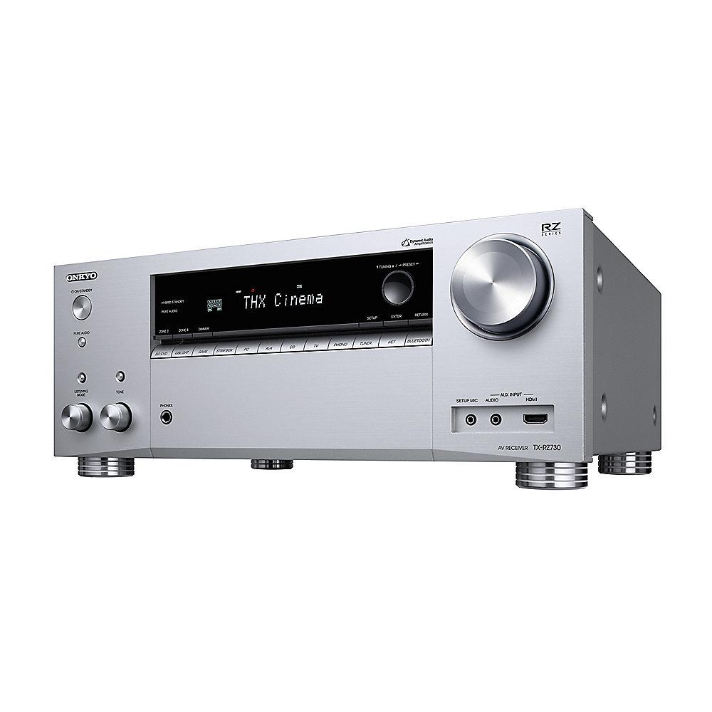 Onkyo TX-RZ730 7.2 AV Netzwerk Receiver Bluetooth/Wi-Fi/Multiroom Silber