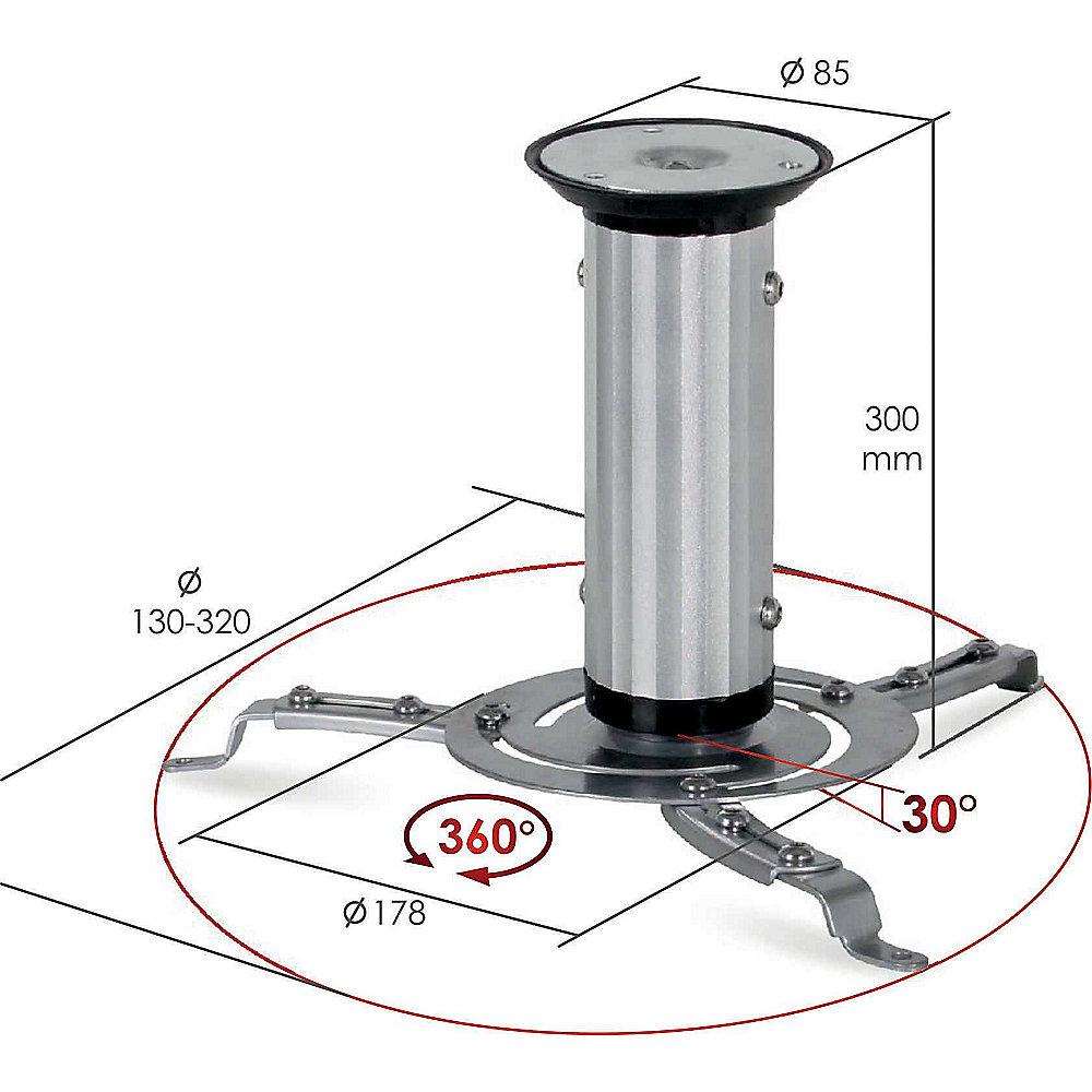 OPTICUM NEO Beamer-Deckenhalterung bis 10kg schwenkbar neigbar