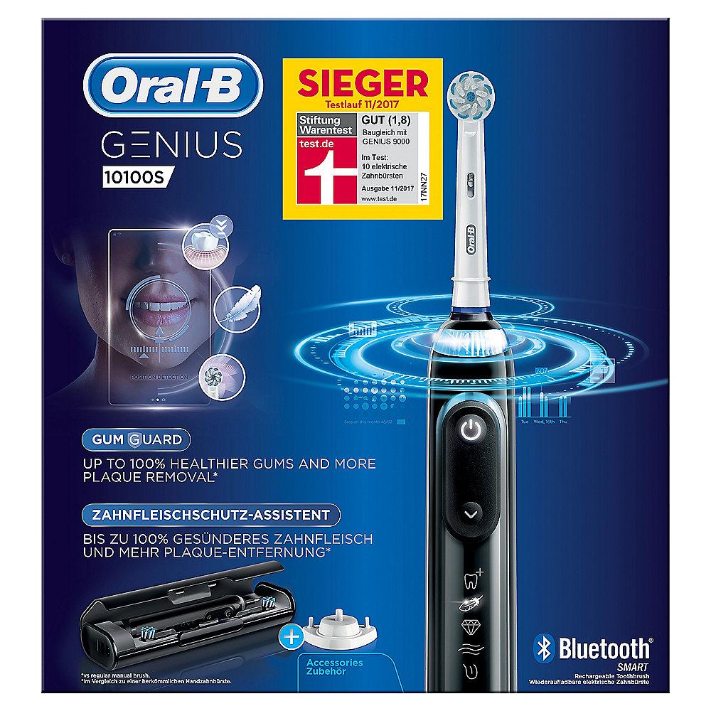 Oral-B Genius 10100S Black Elektrische Zahnbürste mit Bluetooth