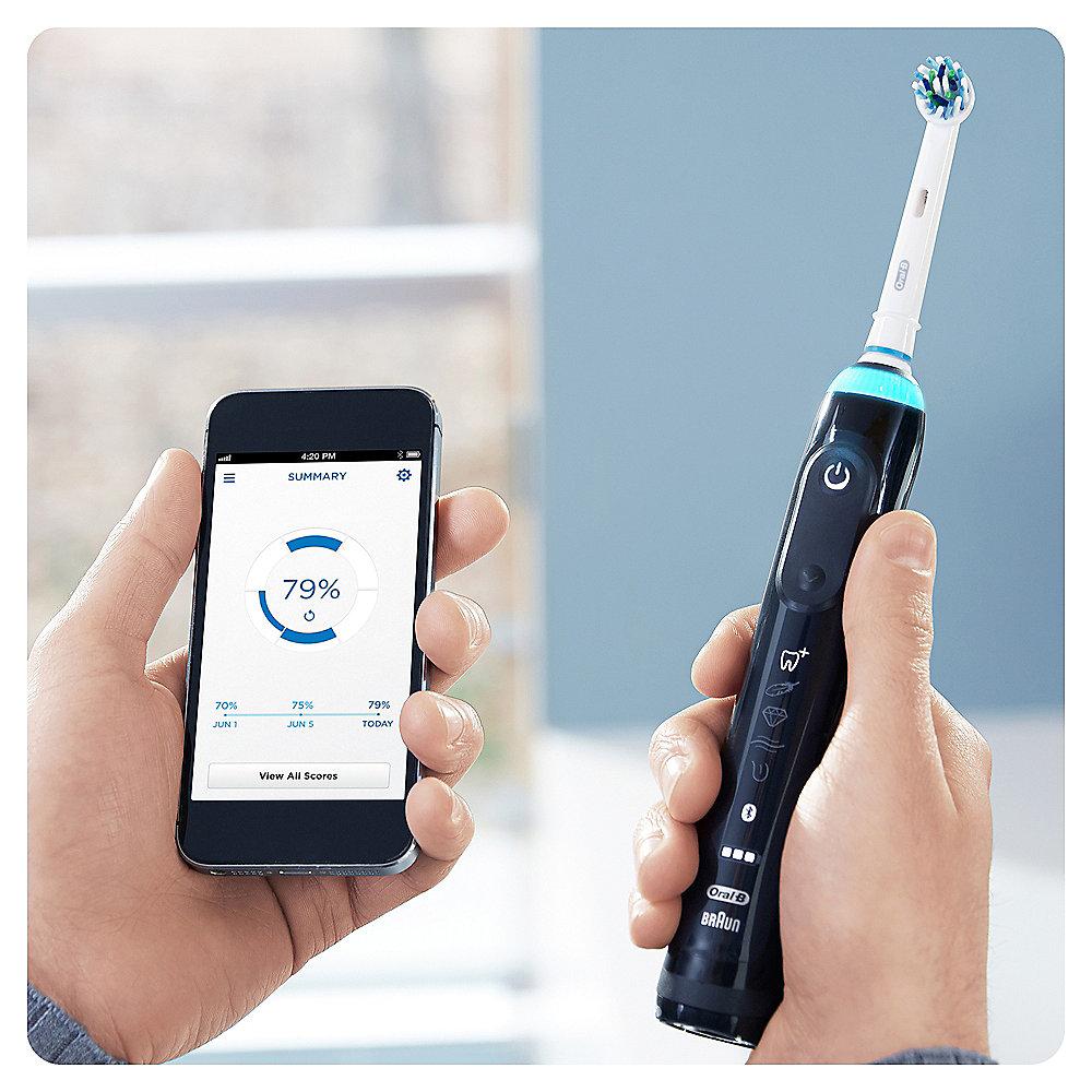 Oral-B Genius 10100S Black Elektrische Zahnbürste mit Bluetooth