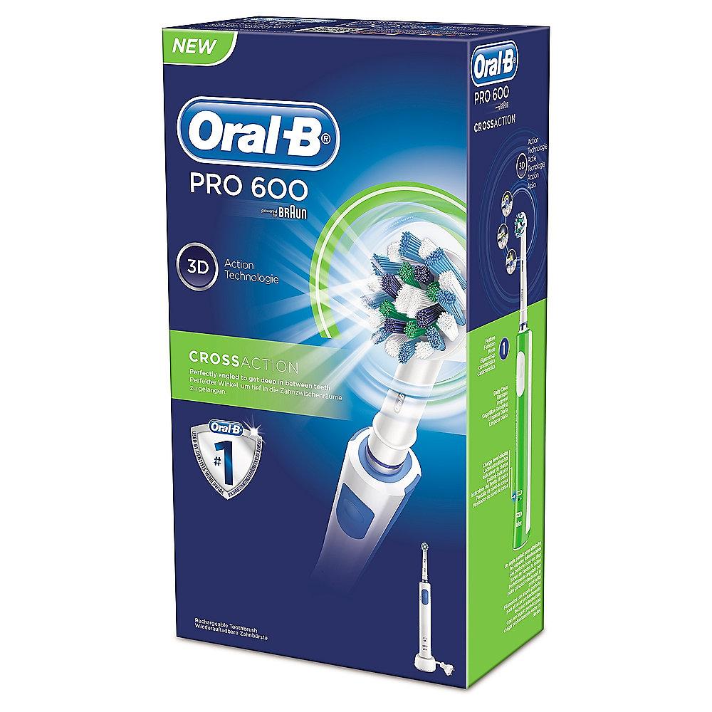 Oral-B PRO 600 Cross Action Elektrische Zahnbürste, Oral-B, PRO, 600, Cross, Action, Elektrische, Zahnbürste