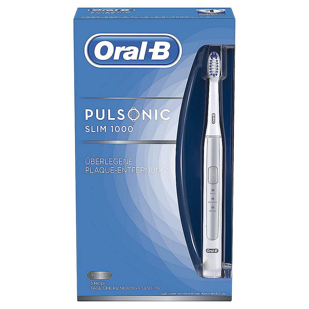 Oral-B Pulsonic Slim 1000 Schallzahnbürste silber, Oral-B, Pulsonic, Slim, 1000, Schallzahnbürste, silber