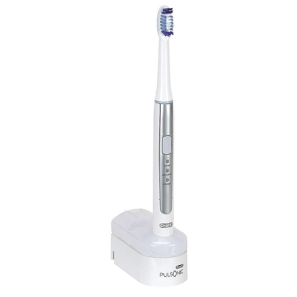 Oral-B Pulsonic Slim Schallzahnbürste weiß/silber, Oral-B, Pulsonic, Slim, Schallzahnbürste, weiß/silber