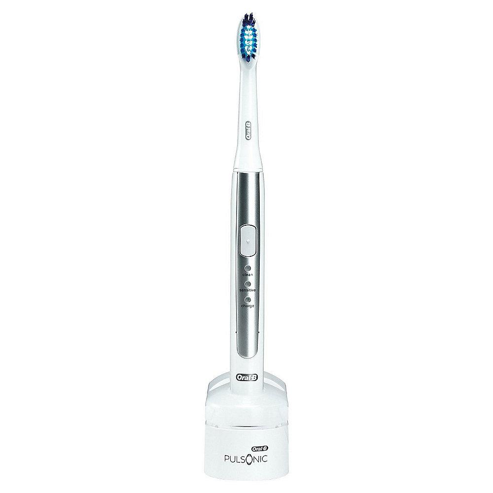 Oral-B Pulsonic Slim Schallzahnbürste weiß/silber, Oral-B, Pulsonic, Slim, Schallzahnbürste, weiß/silber