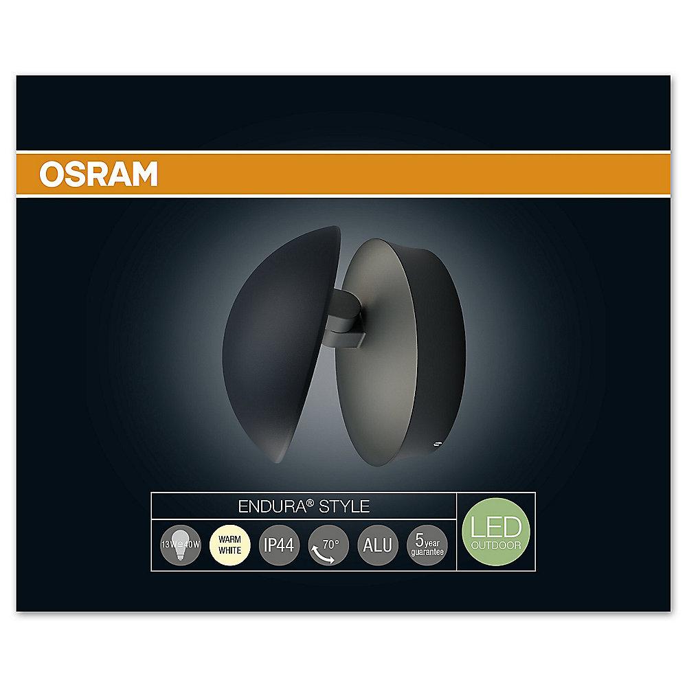Osram Endura Style Cover Round LED-Außenwandleuchte grau