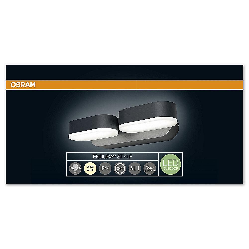 Osram Endura Style Mini Spot II LED-Außenwandleuchte grau