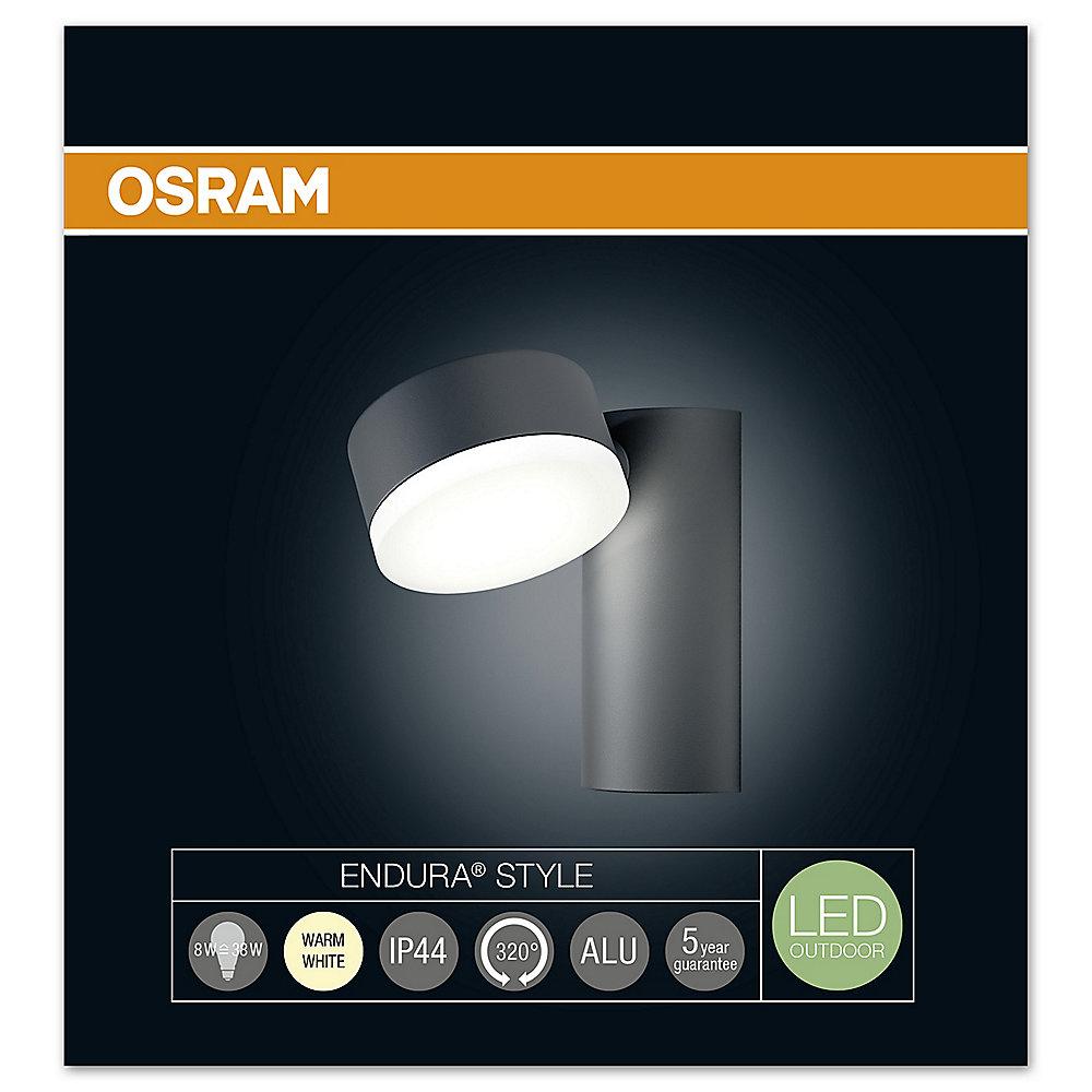 Osram Endura Style Spot LED-Außenwandleuchte grau