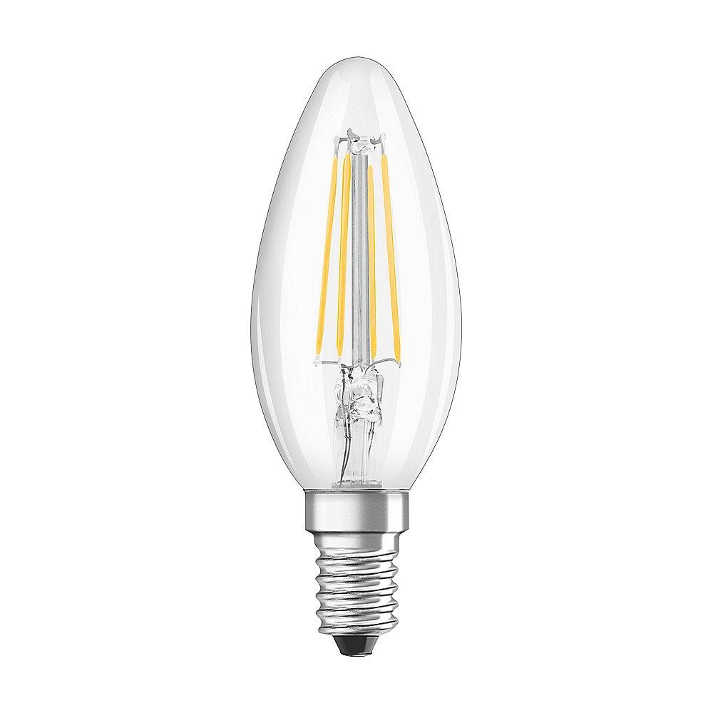 Osram LED Filament Classic B40 Kerze 4W (40W) klar E14 warmweiß 2er-Pack