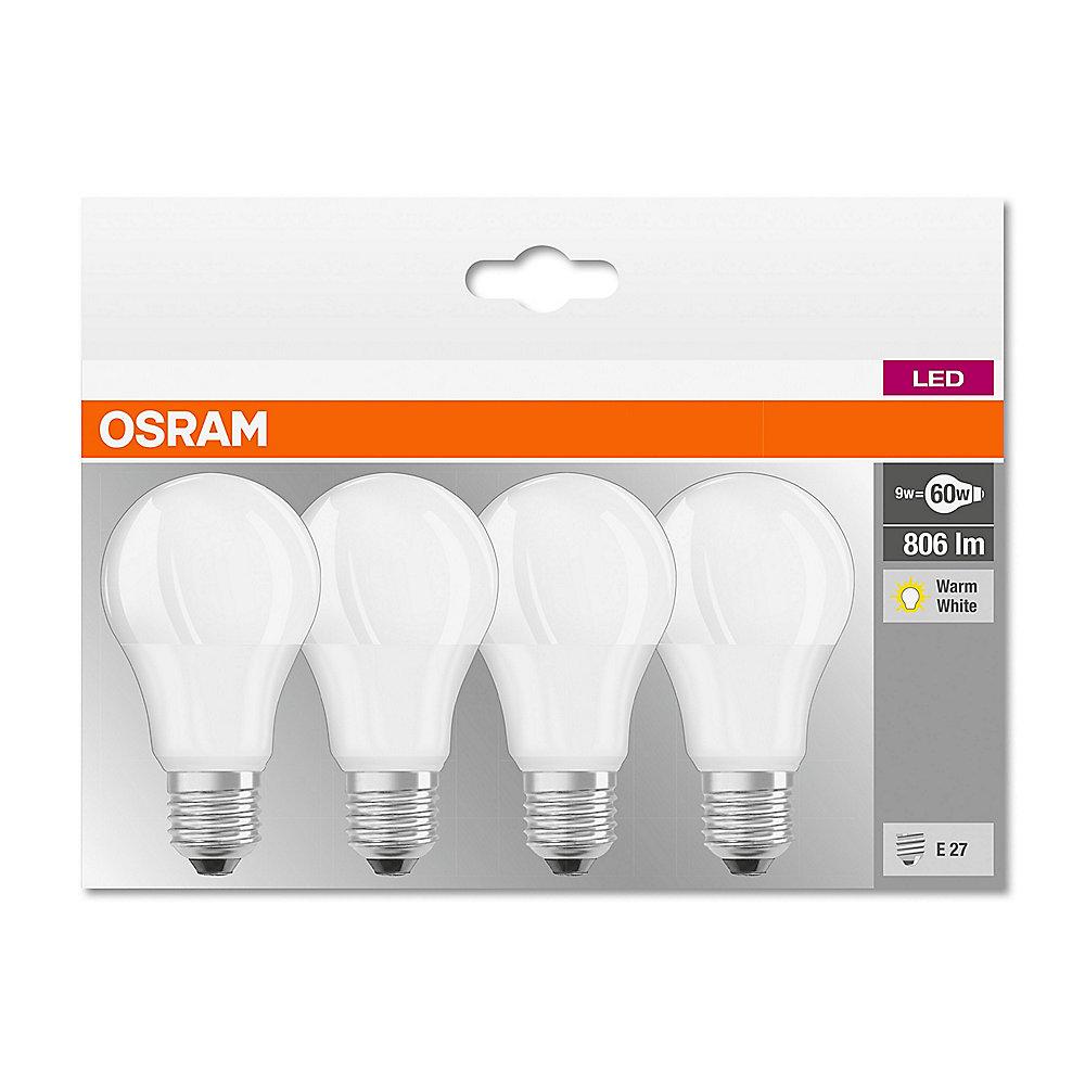 Osram LED Retro Classic A60 Birne 9W (60W) matt E27 warmweiß 4er-Pack, Osram, LED, Retro, Classic, A60, Birne, 9W, 60W, matt, E27, warmweiß, 4er-Pack