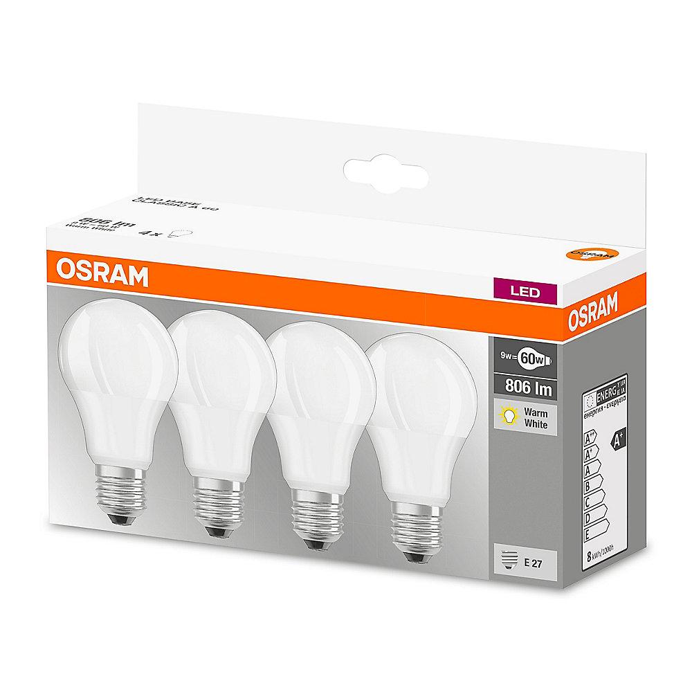 Osram LED Retro Classic A60 Birne 9W (60W) matt E27 warmweiß 4er-Pack, Osram, LED, Retro, Classic, A60, Birne, 9W, 60W, matt, E27, warmweiß, 4er-Pack