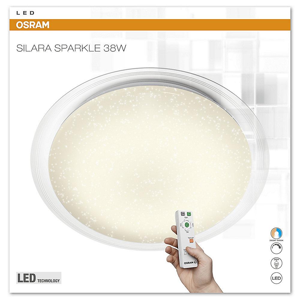 Osram Silara Sparkle LED-Deckenleuchte mit Fernbedienung 60 cm weiß