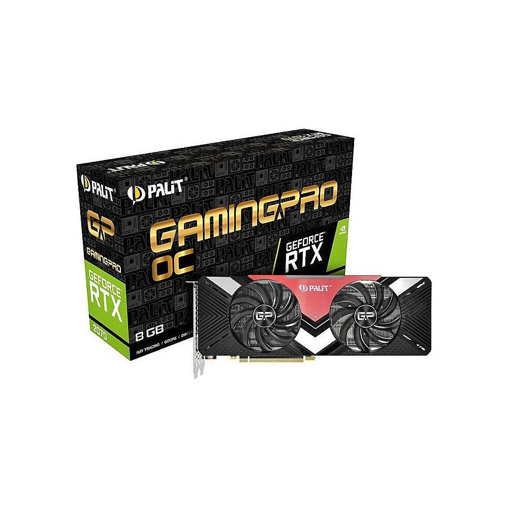 Palit GeForce RTX 2070 GamingPro OC 8GB GDDR6 Grafikkarte 3xDP/HDMI/USB-C