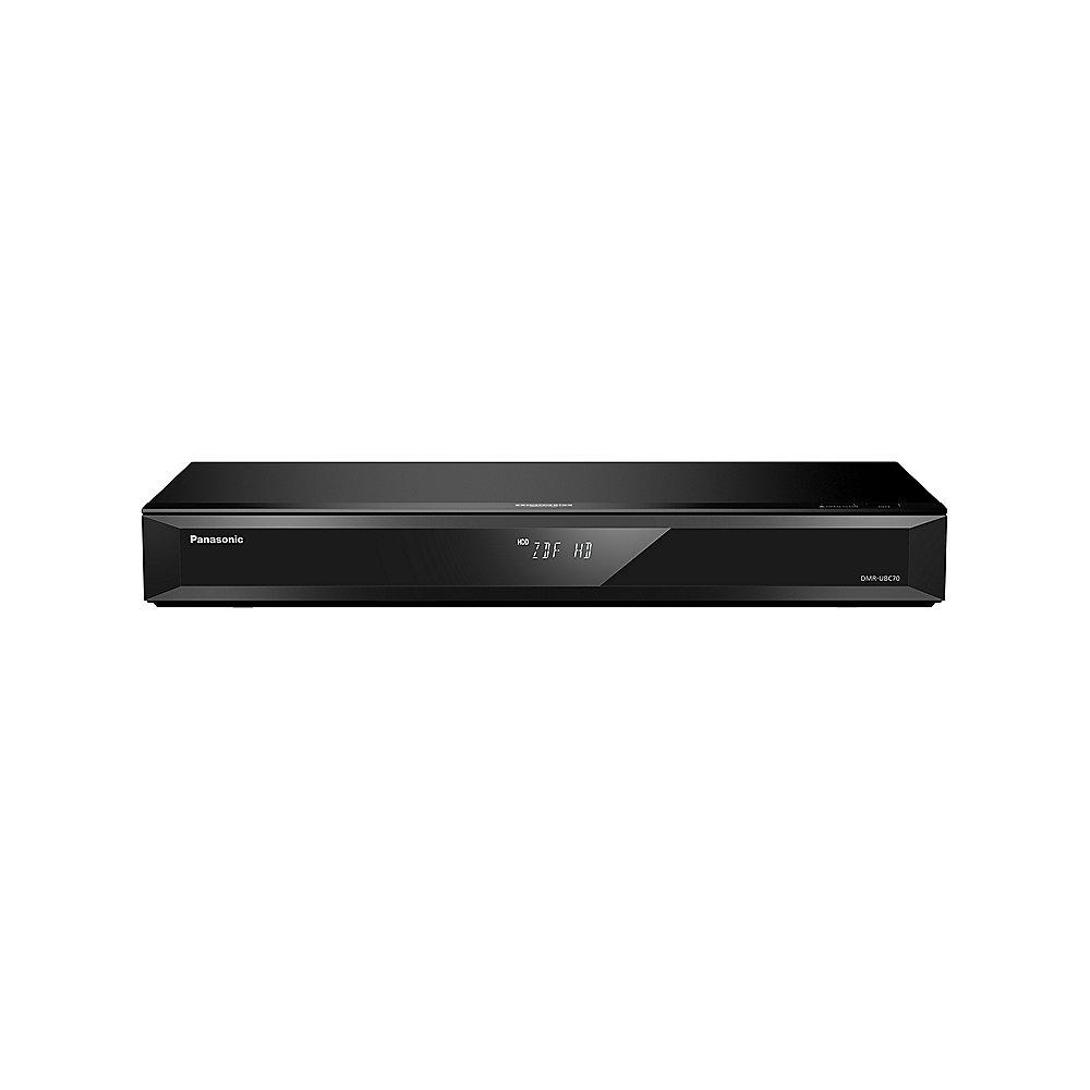Panasonic DMR-UBC70EGK UHD Blu-ray Recorder 500GB HDD 2x DVB-C/T2 Tuner Schwarz, Panasonic, DMR-UBC70EGK, UHD, Blu-ray, Recorder, 500GB, HDD, 2x, DVB-C/T2, Tuner, Schwarz