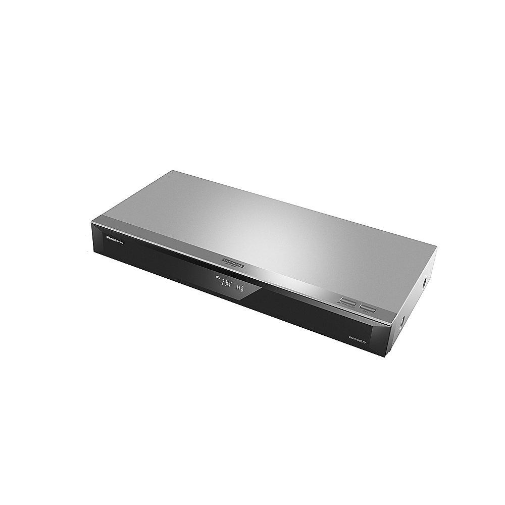 Panasonic DMR-UBS70EGS UHD Blu-ray Recorder 500GB HDD 2x DVB-S Tuner Silber, Panasonic, DMR-UBS70EGS, UHD, Blu-ray, Recorder, 500GB, HDD, 2x, DVB-S, Tuner, Silber