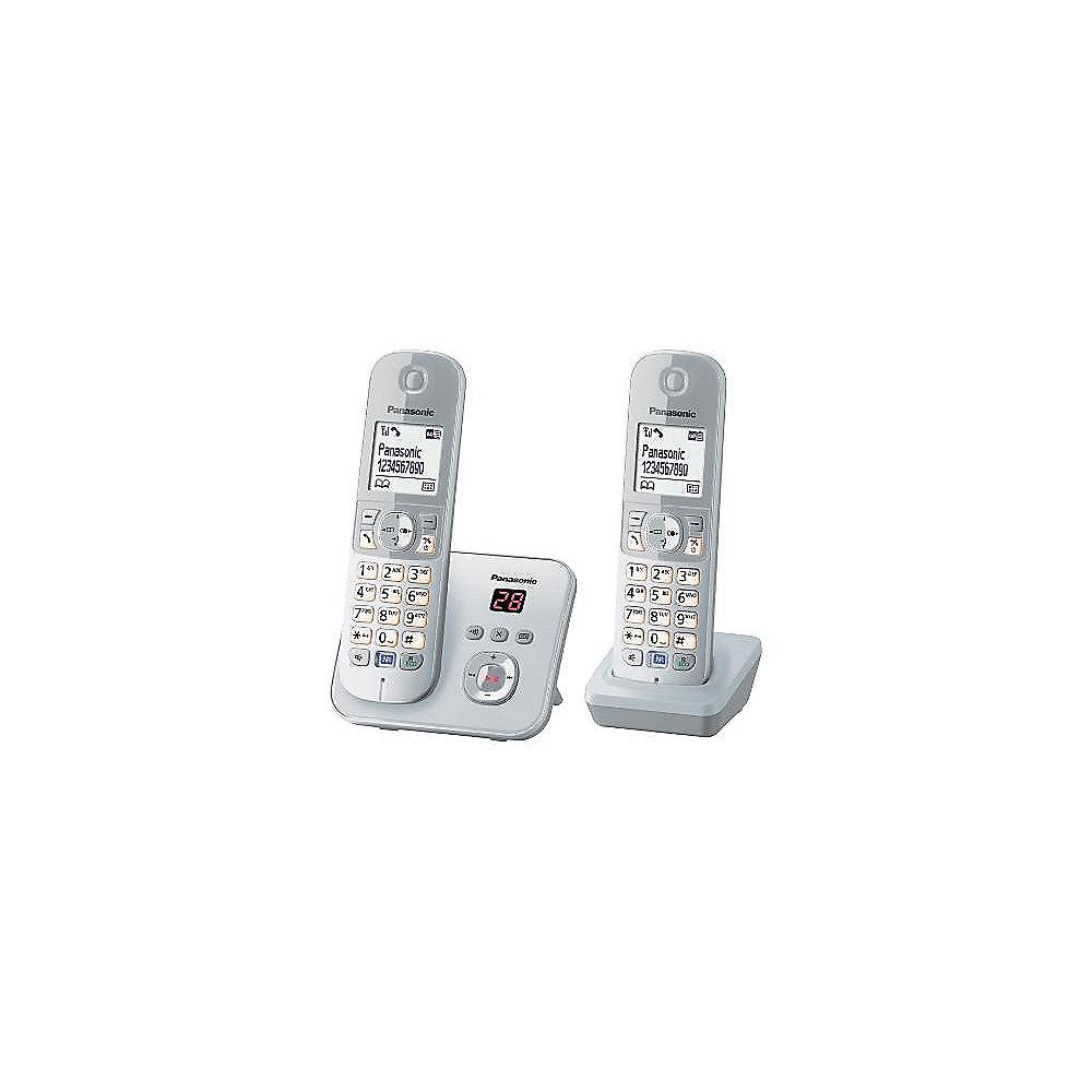 Panasonic KX-TG6822GS inkl. Anrufbeantworter, silber