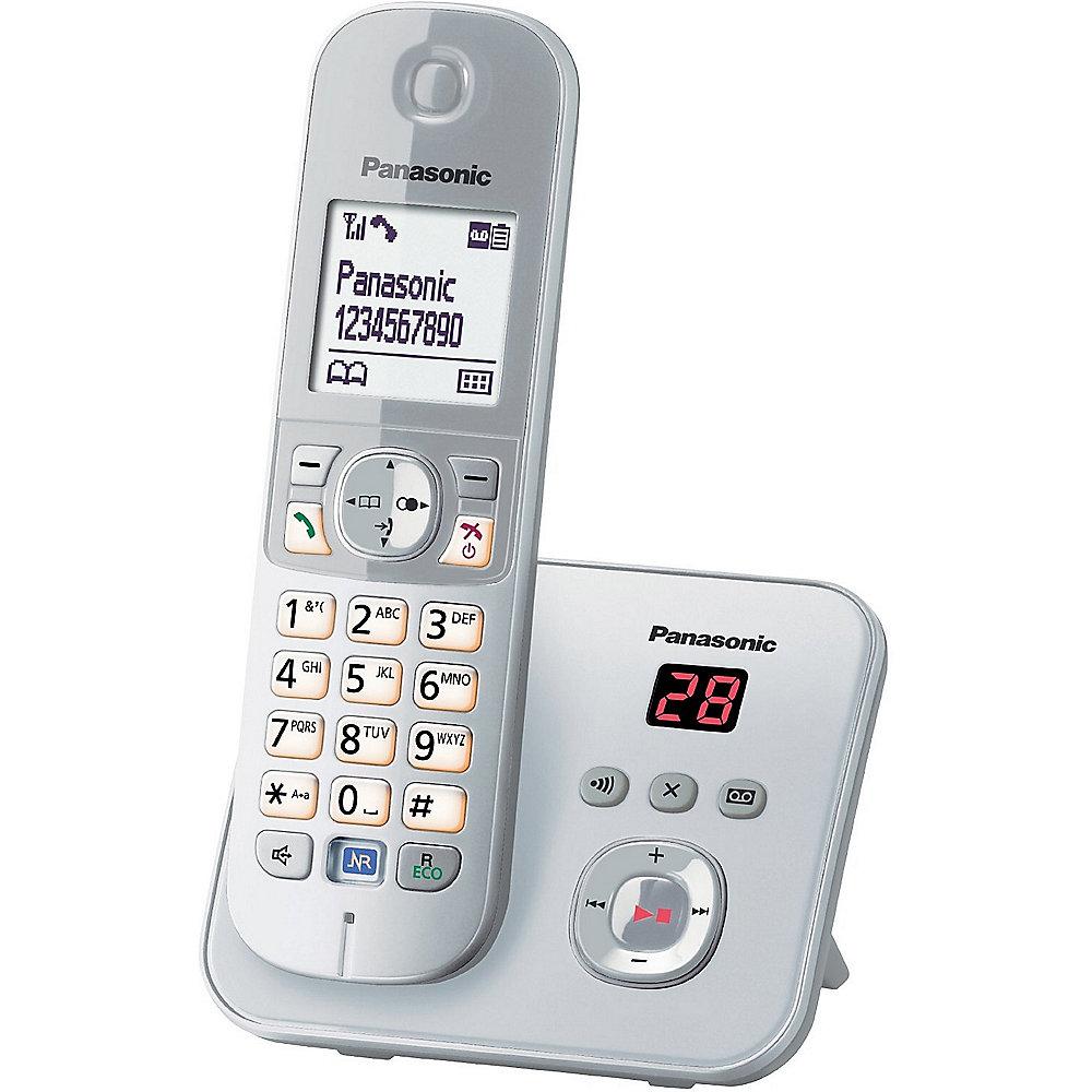 Panasonic KX-TG6822GS inkl. Anrufbeantworter, silber