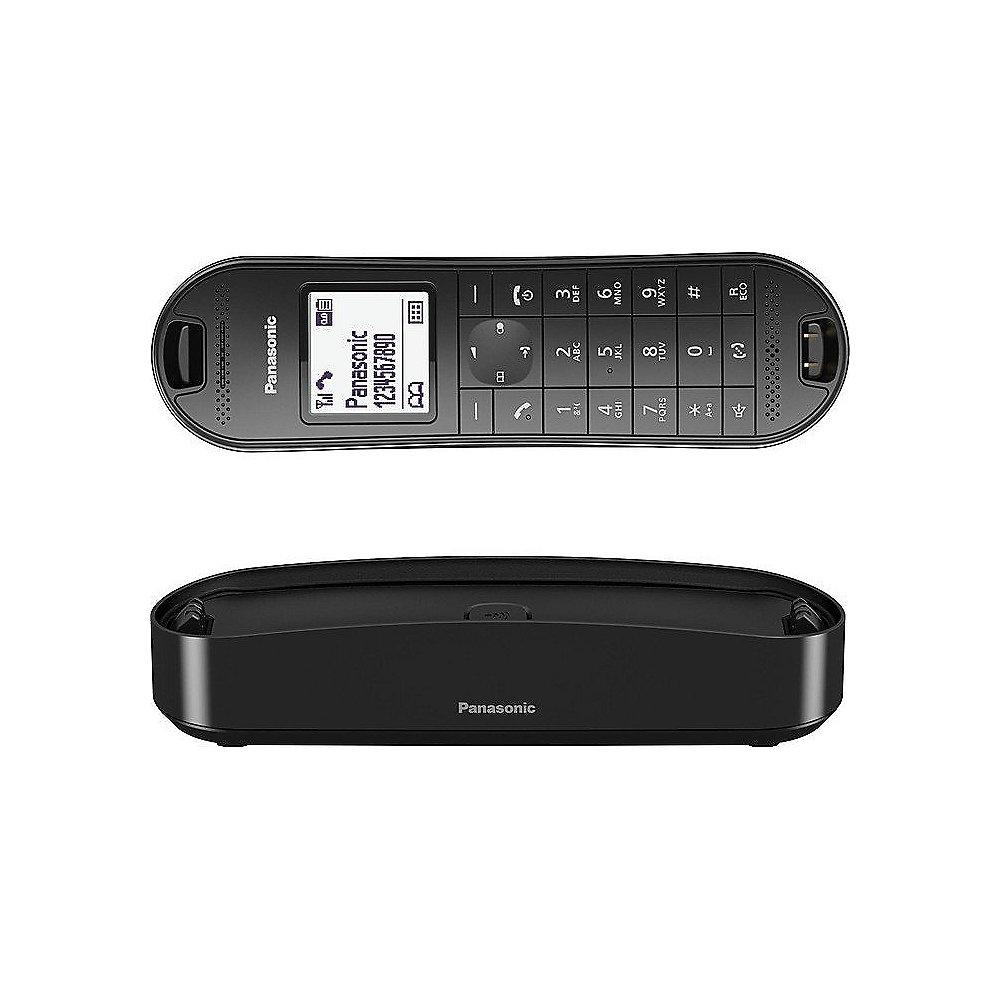 Panasonic KX-TGK320GB schnurloses DECT Festnetztelefon AB, schwarz, Panasonic, KX-TGK320GB, schnurloses, DECT, Festnetztelefon, AB, schwarz