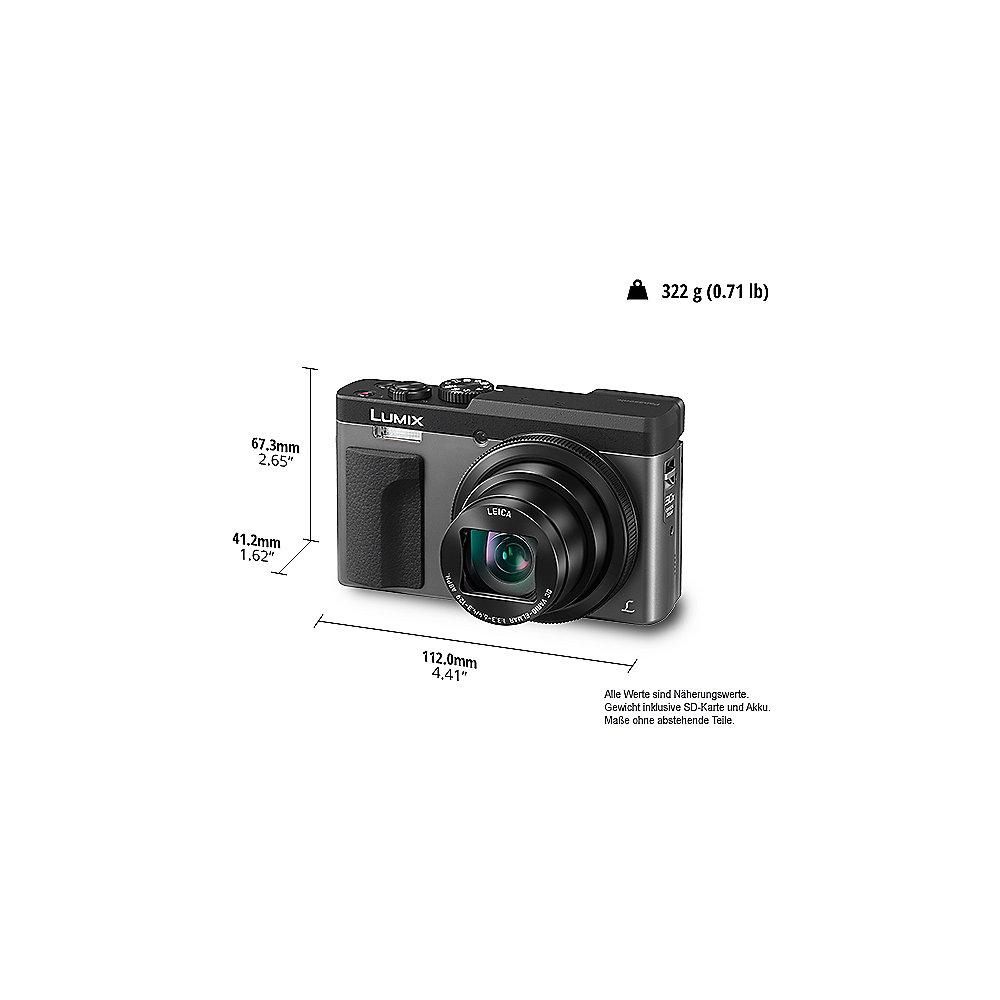 Panasonic Lumix DC-TZ91 Reisezoom-Kamera grau