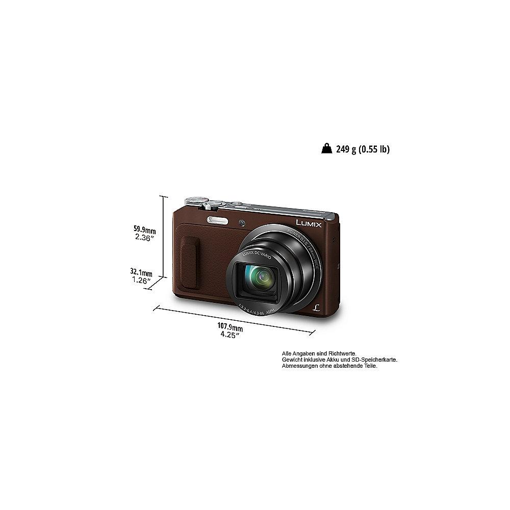 Panasonic Lumix DMC-TZ58 Digitalkamera braun