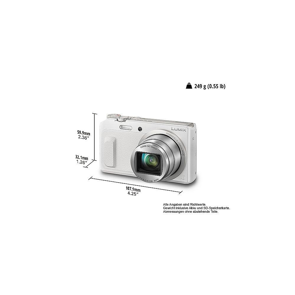 Panasonic Lumix DMC-TZ58 Digitalkamera weiß