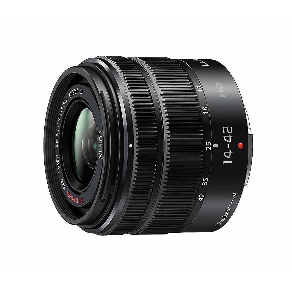 Panasonic Lumix G 14-42mm f/3.5-5.6 Standard Zoom Objektiv (H-FS1442A), Panasonic, Lumix, G, 14-42mm, f/3.5-5.6, Standard, Zoom, Objektiv, H-FS1442A,