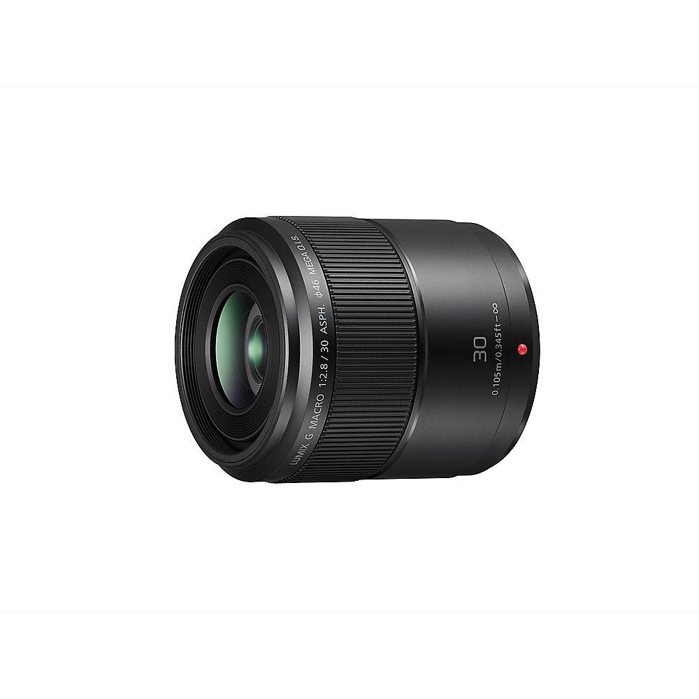 Panasonic Lumix G 30mm f/2.8 OIS Makro Objektiv schwarz (H-HS030), Panasonic, Lumix, G, 30mm, f/2.8, OIS, Makro, Objektiv, schwarz, H-HS030,