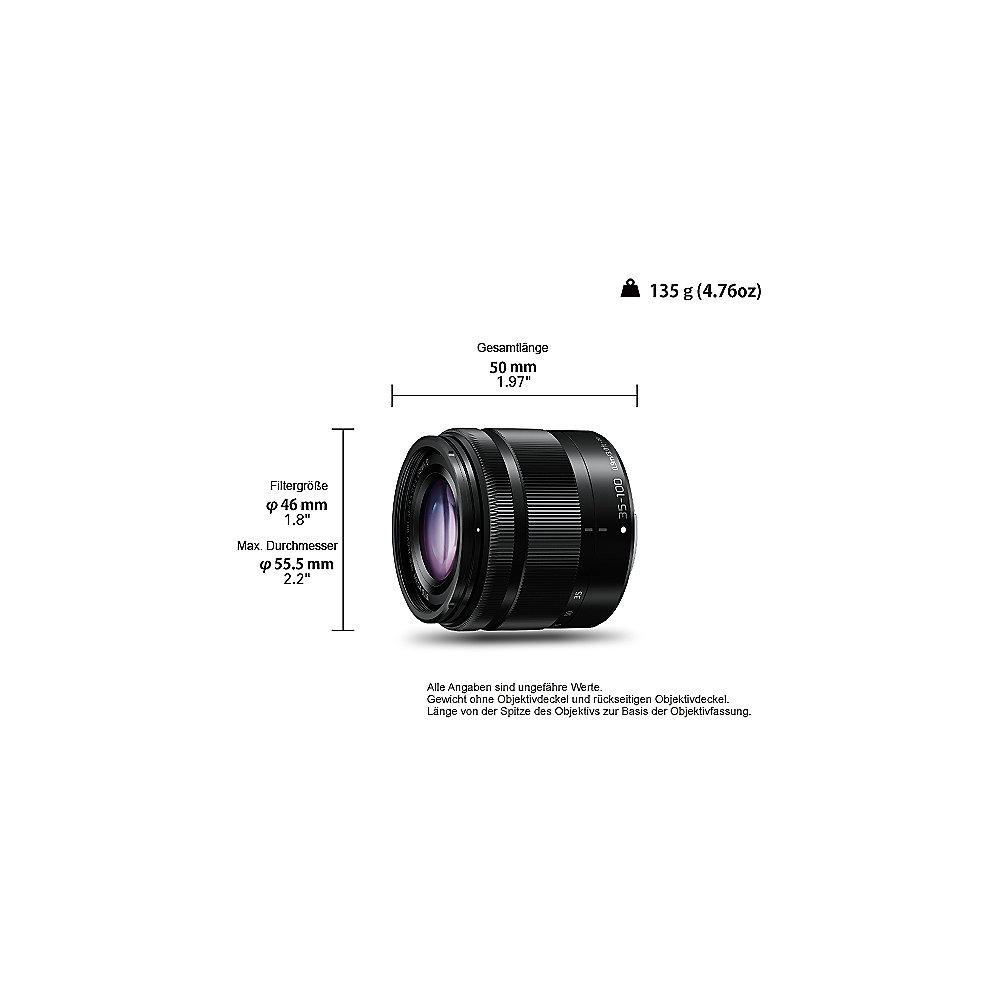 Panasonic Lumix G VARIO 35-100mm f/4-5.6 Asph. OIS Zoom Objektiv (H-FS35100E