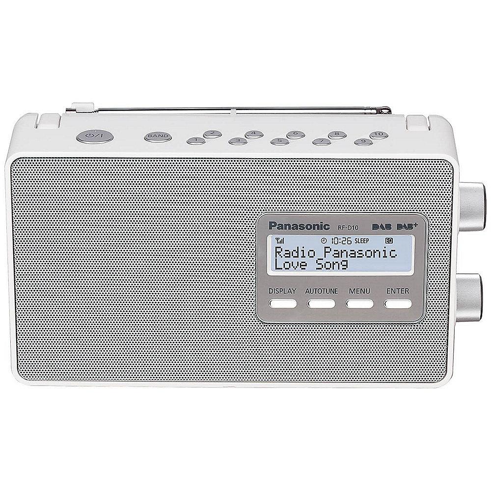 Panasonic RF-D10 Digital-Radio DAB  weiß, Panasonic, RF-D10, Digital-Radio, DAB, weiß