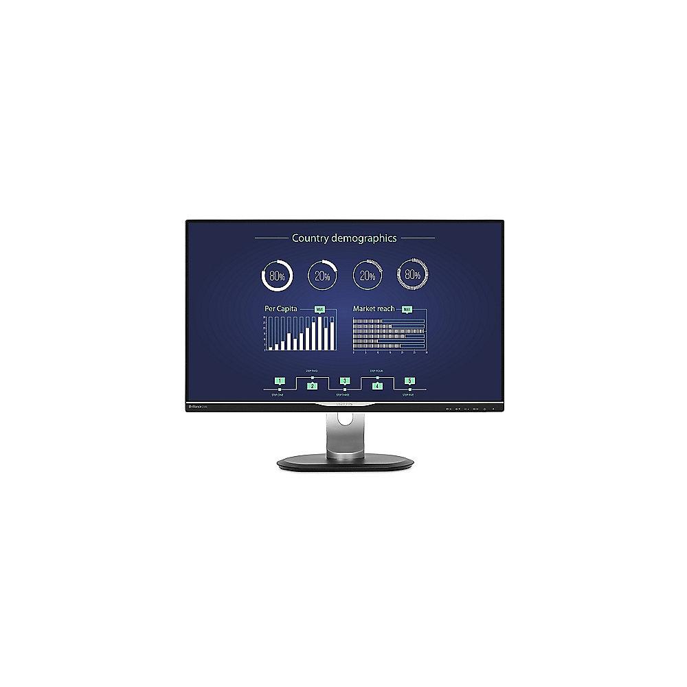 Philips 258B6QUEB 63.4 cm (25") 16:9 WQHD Monitor VGA/DVI//HDMI/DP 5ms 20Mio:1