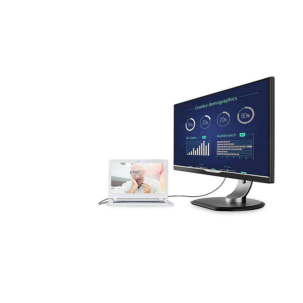 Philips 258B6QUEB 63.4 cm (25") 16:9 WQHD Monitor VGA/DVI//HDMI/DP 5ms 20Mio:1