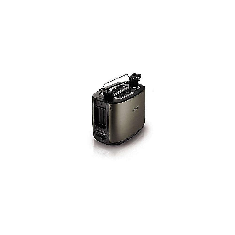 Philips HD2628/80 2-Schlitz-Toaster Edelstahl-Titangrau