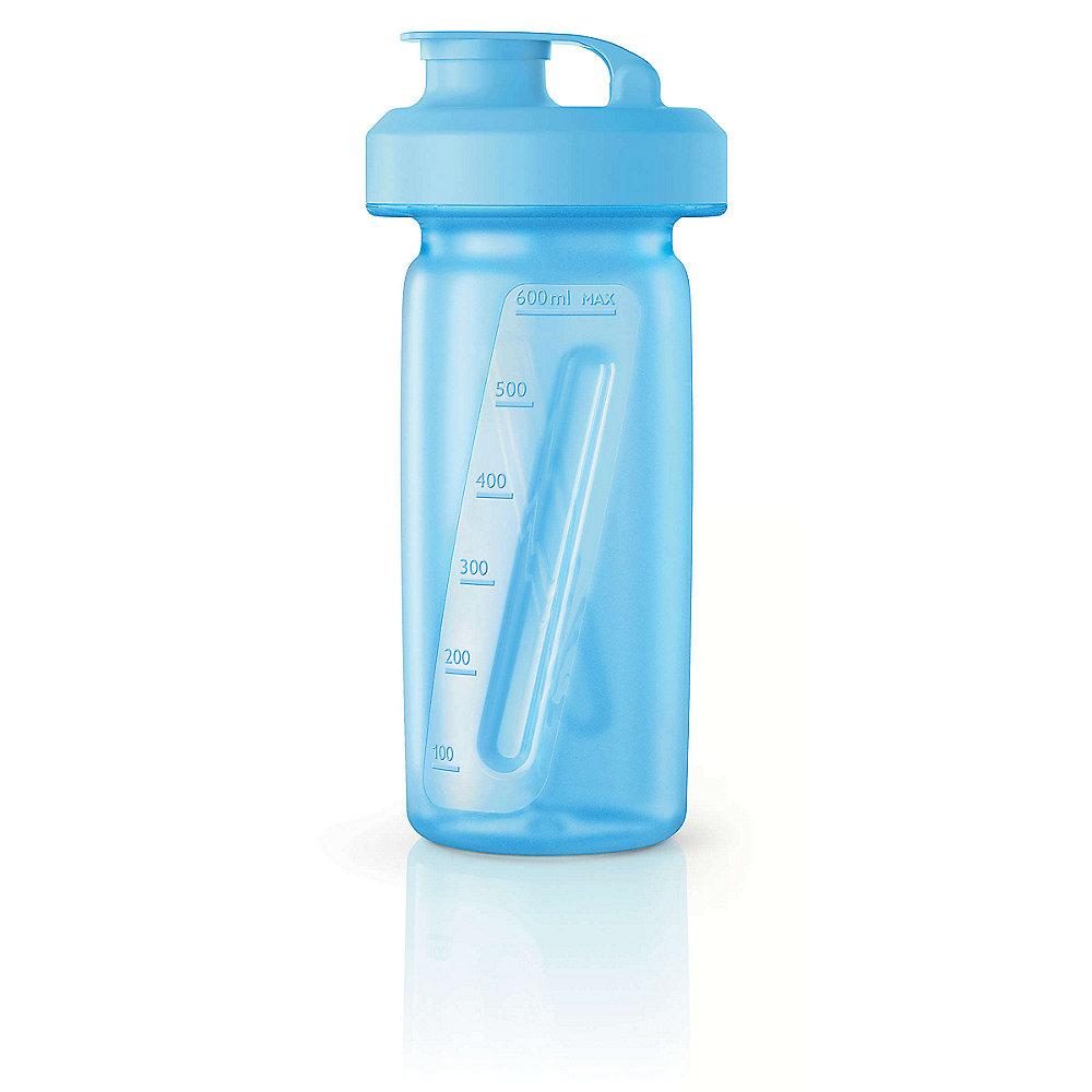 Philips HR2991/00 Praktische Trinkflasche "Blend&Go" für Smoothies, Blau