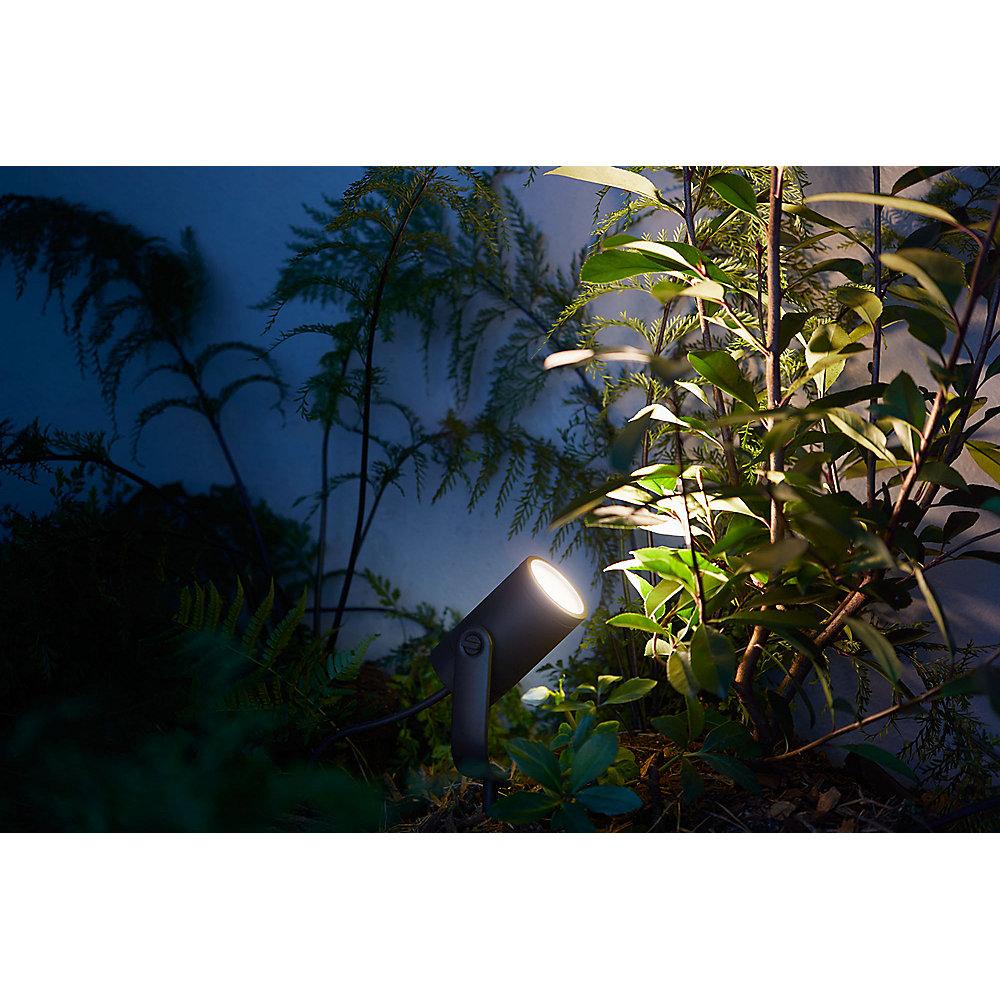 Philips Hue LED Gartenspot Lily 1er Erweiterung schwarz