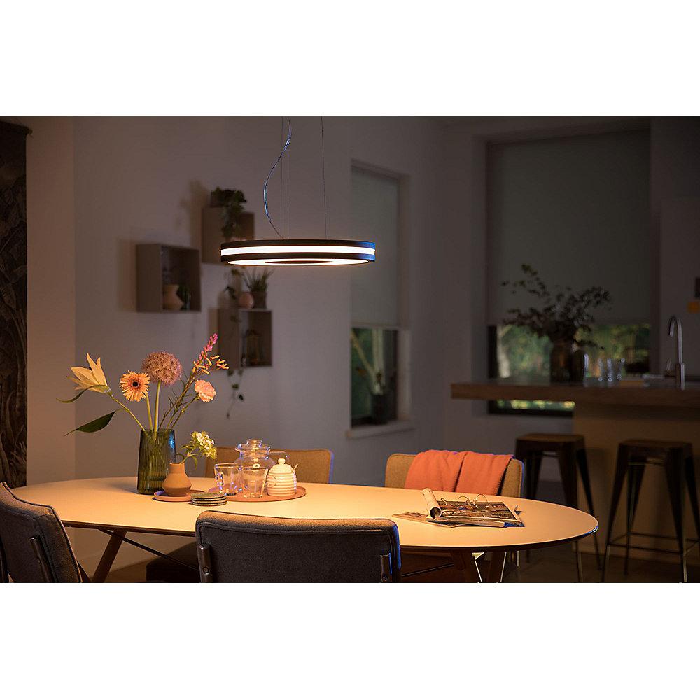 Philips Hue White Ambiance Being Pendelleuchte Schwarz inkl. Dimmschalter