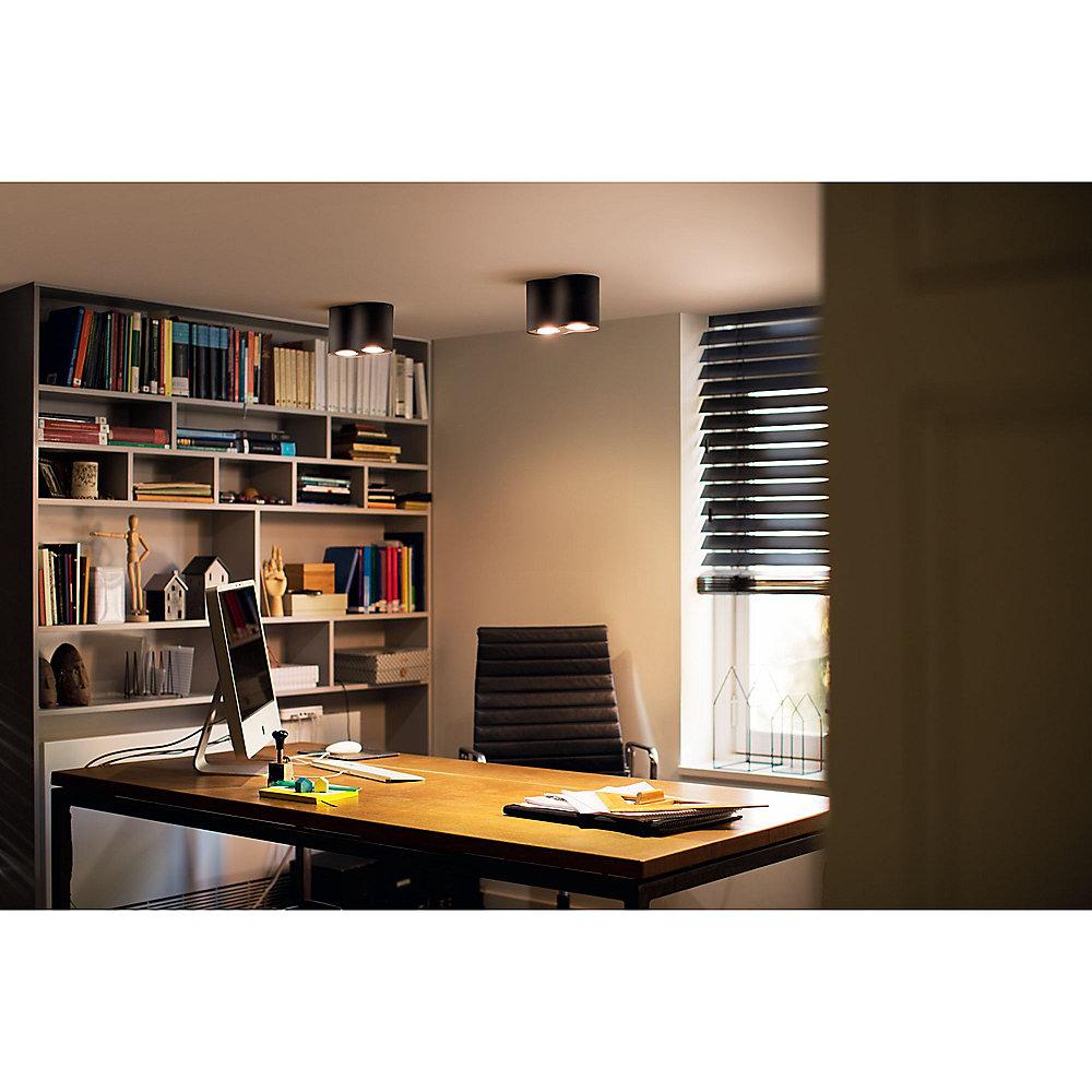 Philips Hue White Ambiance Pillar Deckenspot 2er schwarz inkl. Dimmschalter