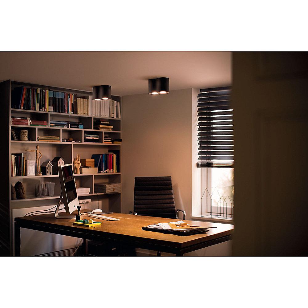 Philips Hue White Ambiance Pillar Deckenspot 2er schwarz inkl. Dimmschalter