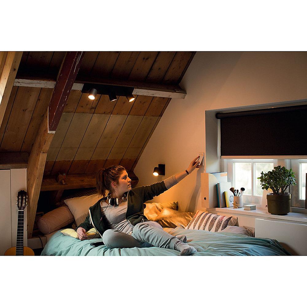 Philips Hue White Ambiance Runner Wandspot schwarz inkl. Dimmschalter