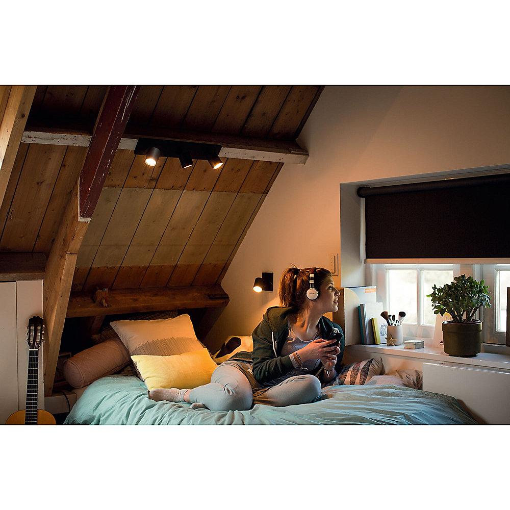 Philips Hue White Ambiance Runner Wandspot schwarz inkl. Dimmschalter