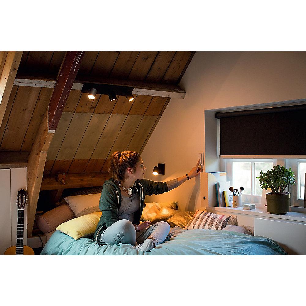 Philips Hue White Ambiance Runner Wandspot schwarz inkl. Dimmschalter