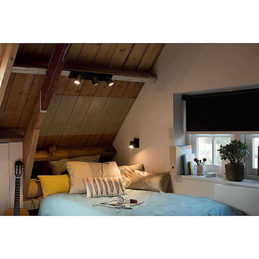 Philips Hue White Ambiance Runner Wandspot schwarz inkl. Dimmschalter