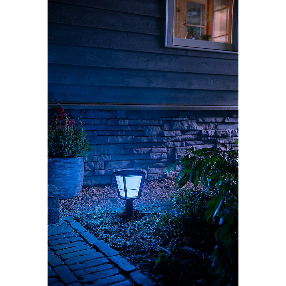 Philips Hue White & Color Amb. Econic LED Sockelleuchte, Schwarz, 1150lm