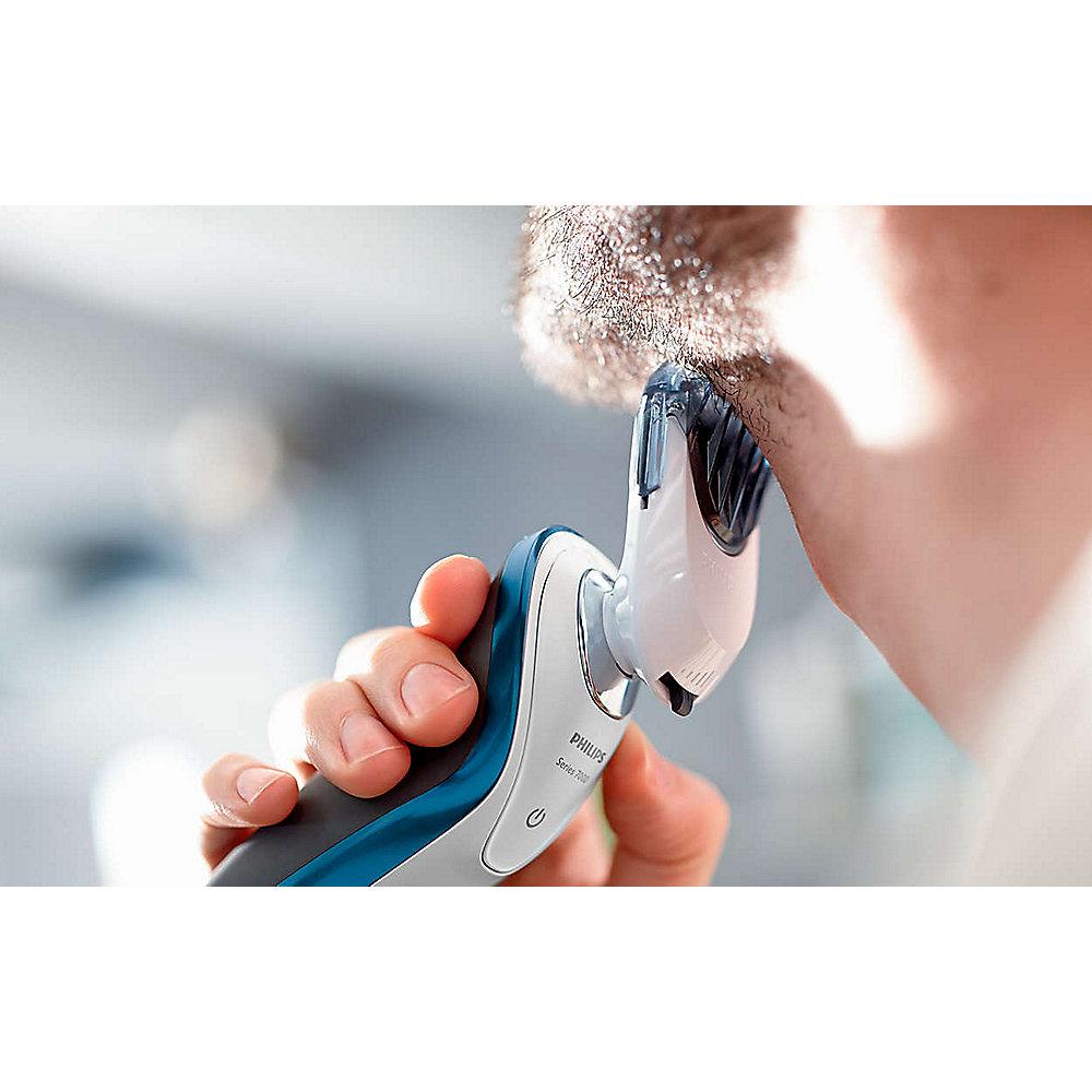 Philips S7520/50 Shaver series 7000 Nass-/Trockenrasierer Styler blau/weiß, Philips, S7520/50, Shaver, series, 7000, Nass-/Trockenrasierer, Styler, blau/weiß