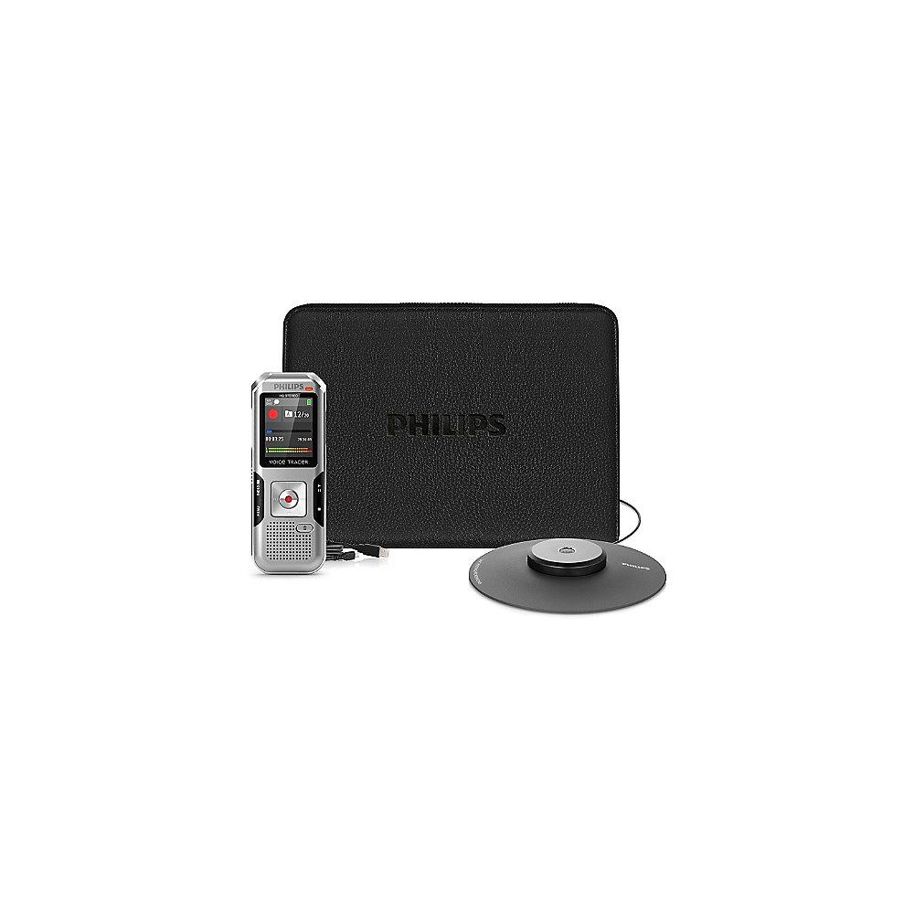 Philips Voice Tracer DVT 41000 Stereo Diktiergerät 4GB   Meeting-Set