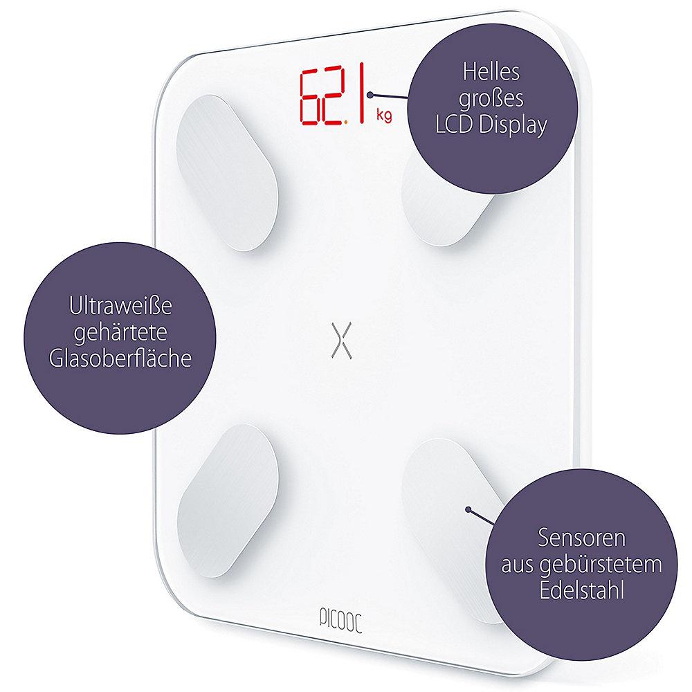 Picooc Mini Smarte Körperanalysewaage weiß, Picooc, Mini, Smarte, Körperanalysewaage, weiß